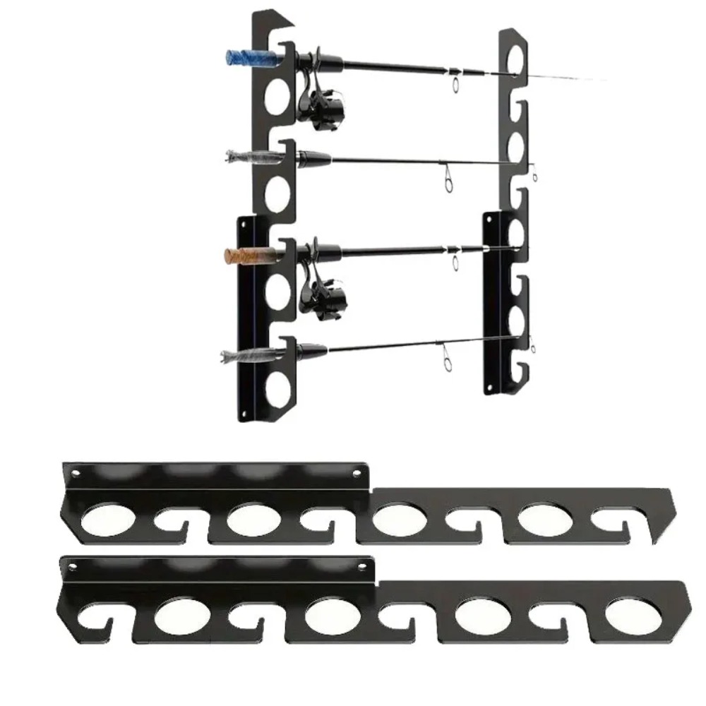 Fishing Rod Rack - حامل جداري لقضيب الصيد، يمكن تعليقه