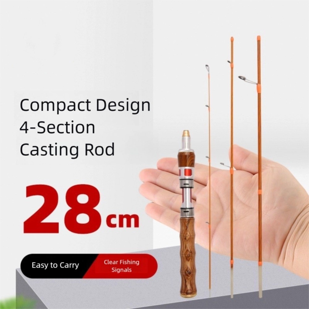 4 أقسام الغزل الصيد رود الغزل  - مراجعة Fishing Rod Spinning وسعره