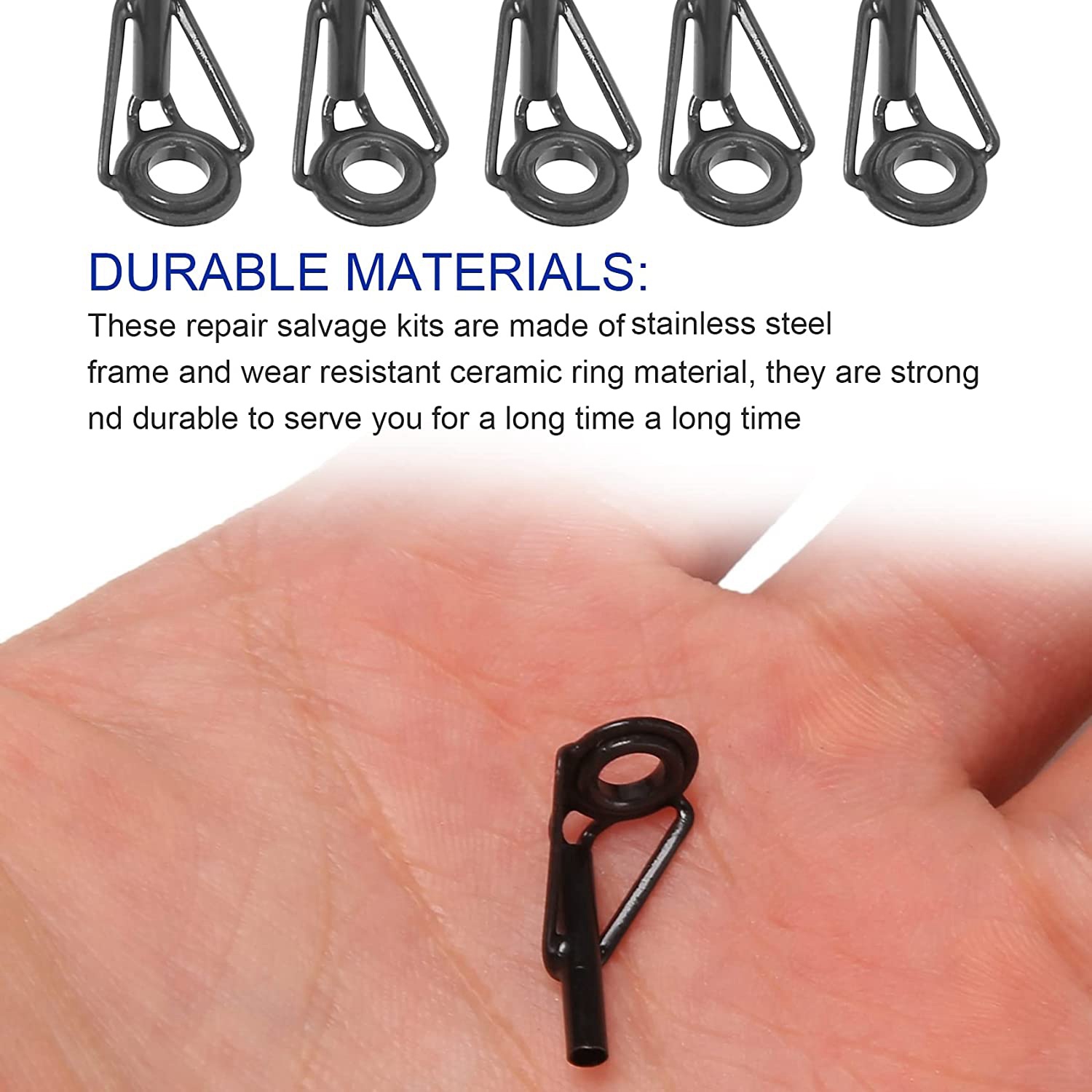 طقم إصلاح طرف صنارة الصيد A69P - مراجعة Fishing Rod Guide Replacement وسعره