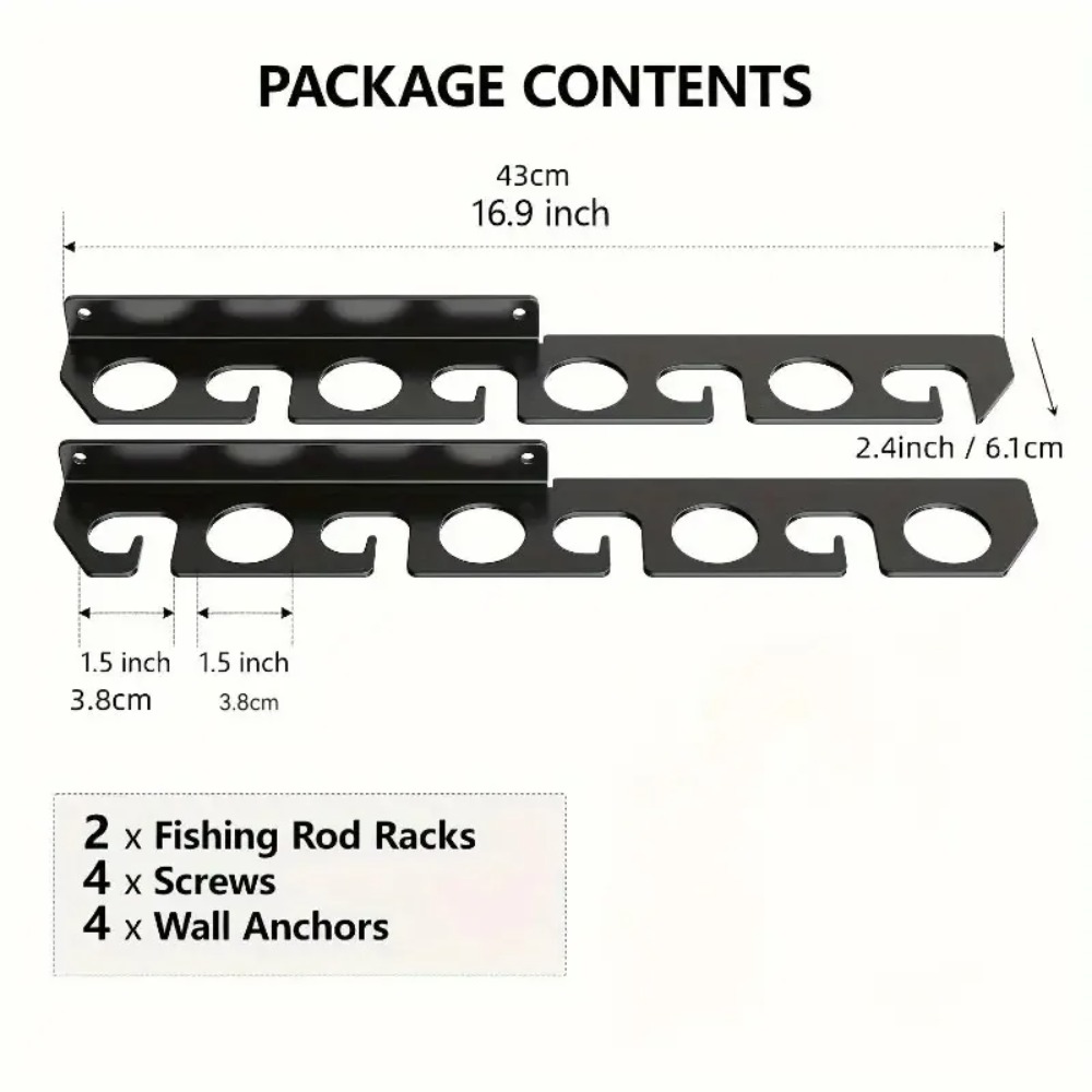حامل جداري لقضيب الصيد، يمكن ت - مراجعة Fishing Rod Rack وسعره