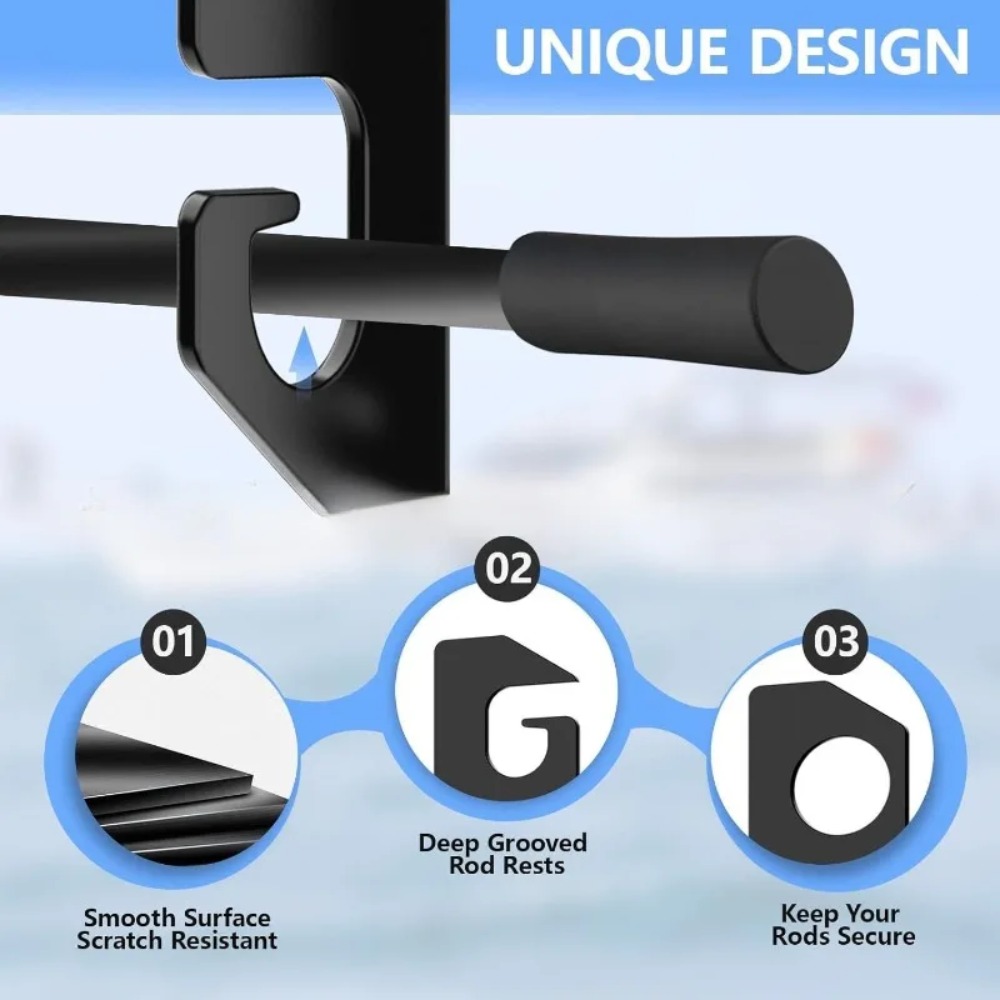 حامل جداري لقضيب الصيد، يمكن ت - مراجعة Fishing Rod Rack وسعره