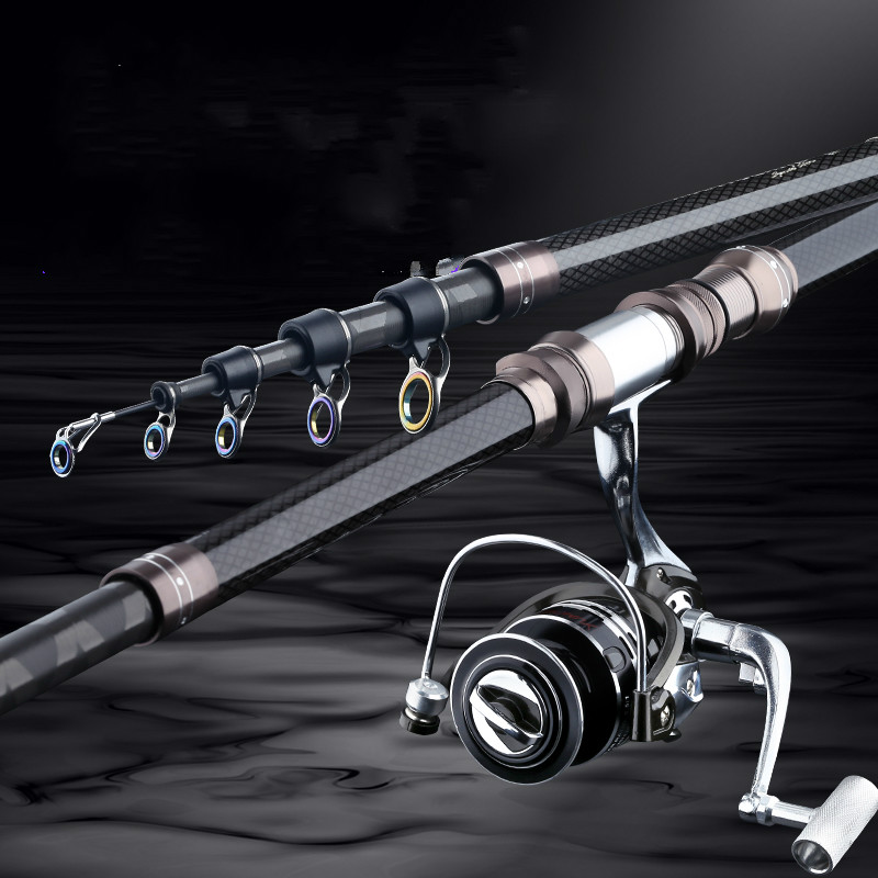 2.1 متر-4.5 متر شبوط Wedkarstw - مراجعة Fishing Rod Telescopic وسعره