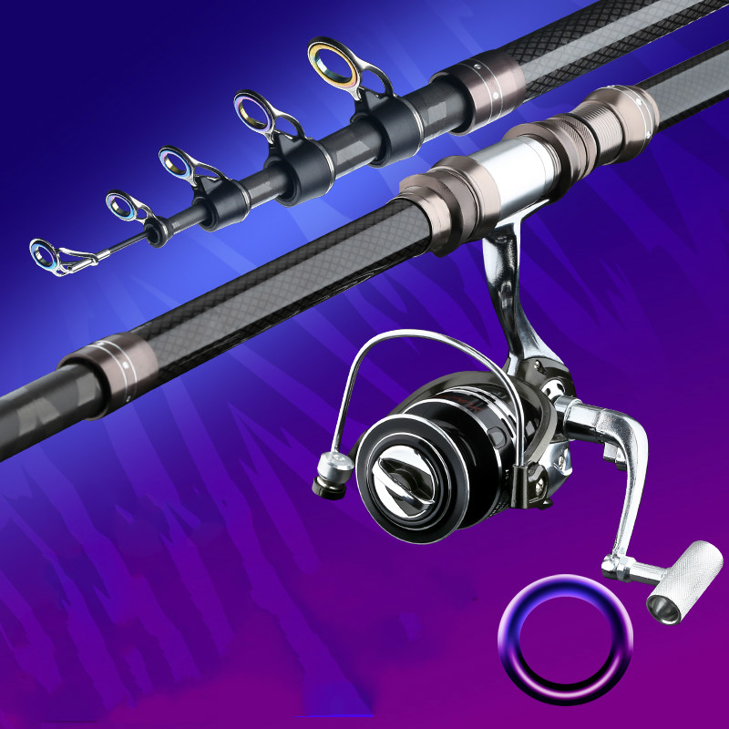 2.1 متر-4.5 متر شبوط Wedkarstw - مراجعة Fishing Rod Telescopic وسعره