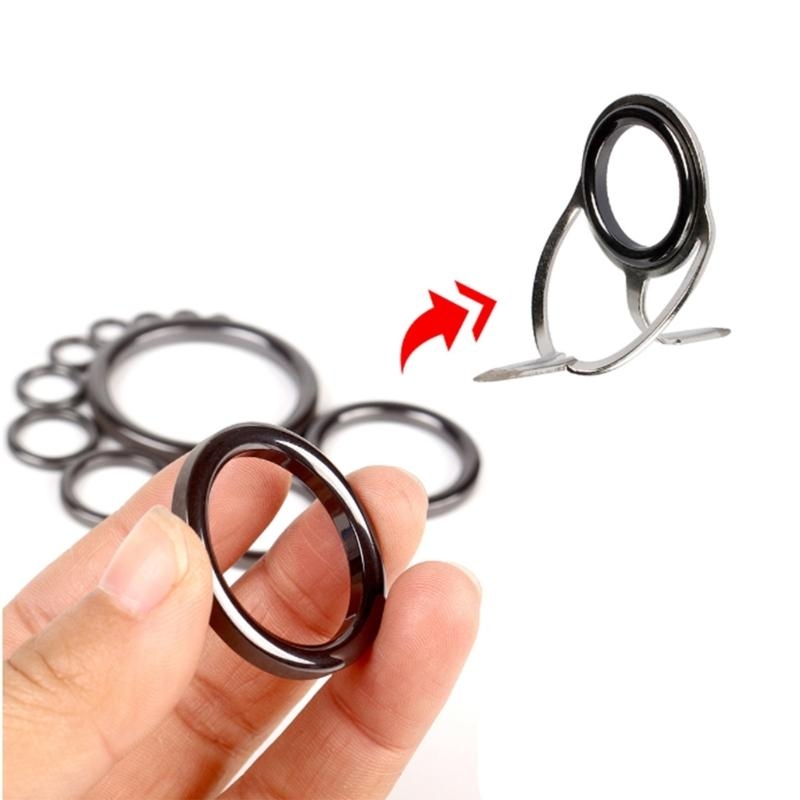 Q39E 40 قطعة قصبة الصيد العين  - مراجعة Fishing Rod Guide Replacement وسعره