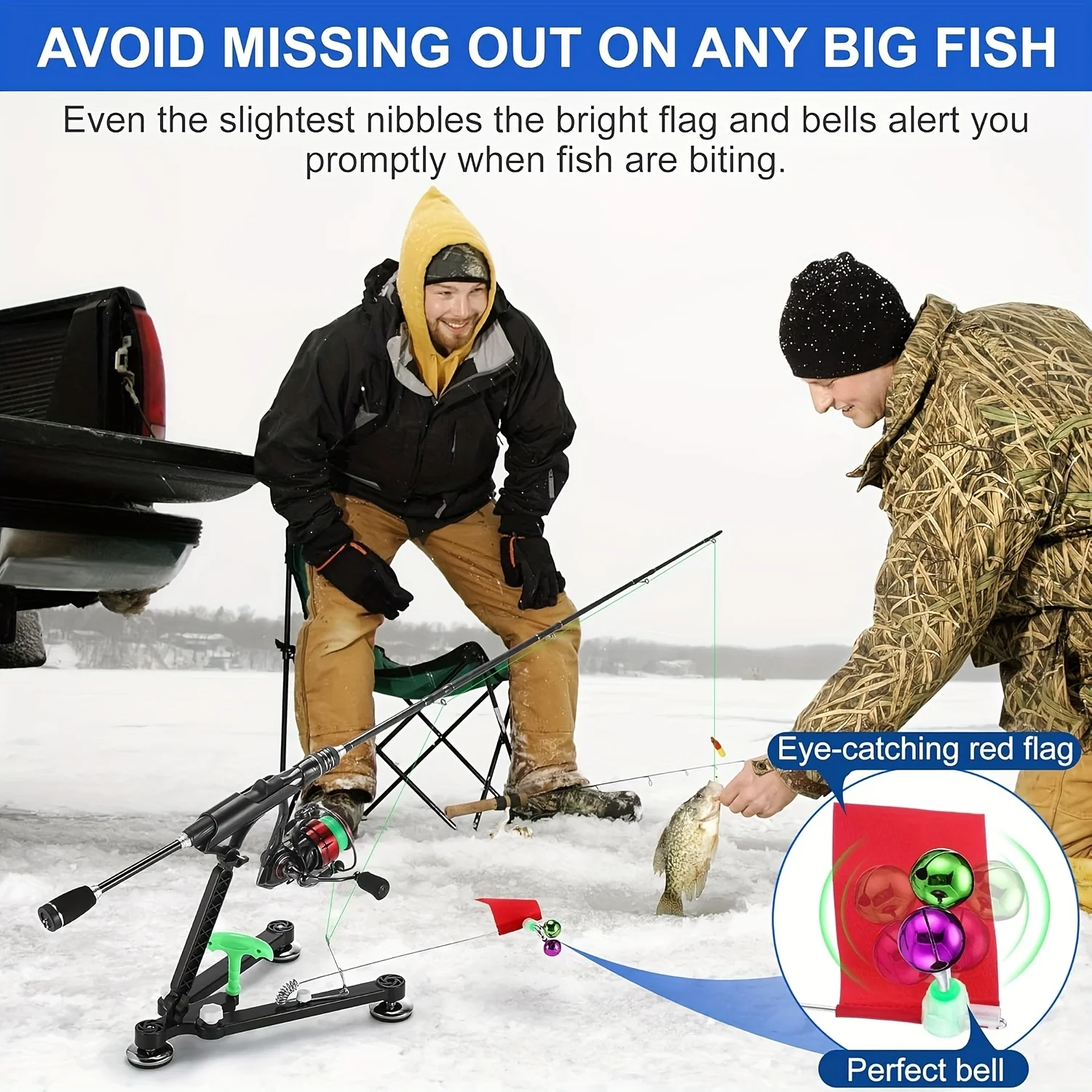 مجموعة واحدة من حاملات صنارات  - مراجعة Fishing Rod Ice وسعره