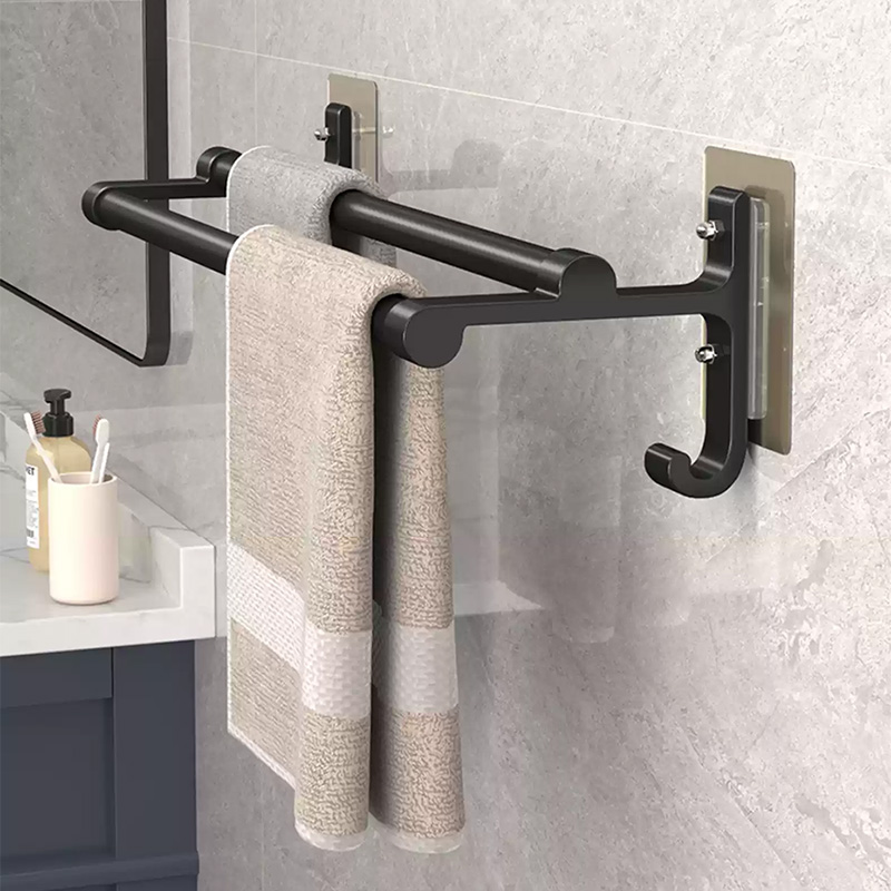 غير الحفر منشفة رف طبقة مزدوجة - مراجعة Fishing Rod Holder وسعره