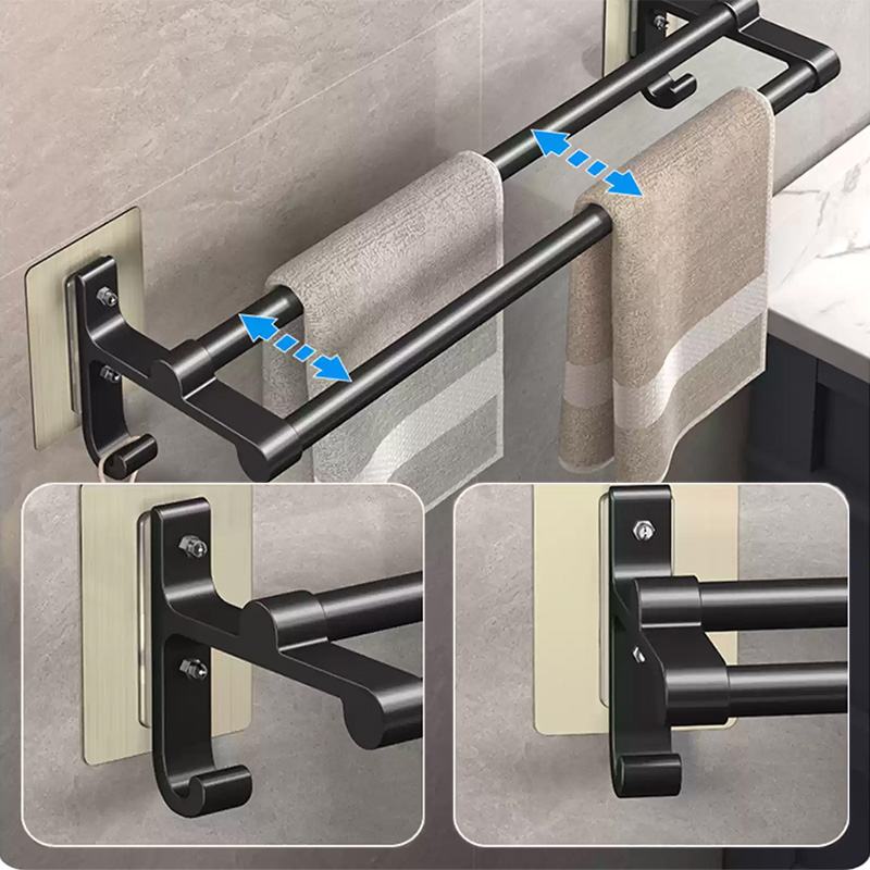 غير الحفر منشفة رف طبقة مزدوجة - مراجعة Fishing Rod Holder وسعره